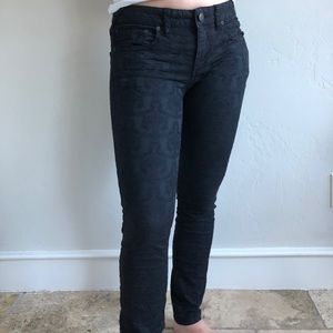 BLACK LACE DETAIL PANTS